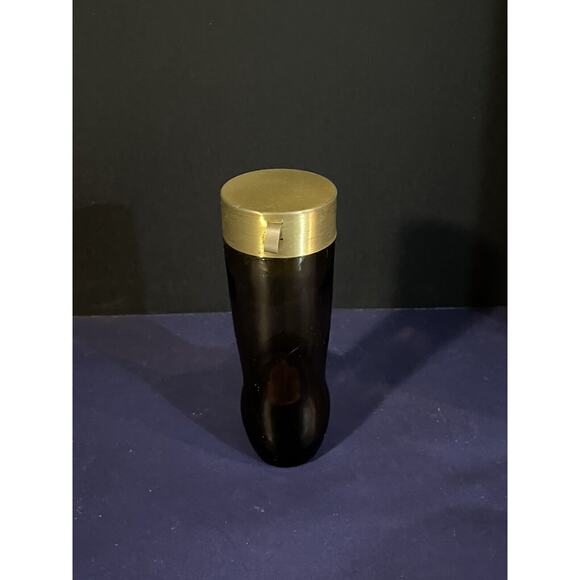 Vintage Avon Leather Cologne Boot Cowboy Empty Amber Glass Bottle - Picture 3 of 7